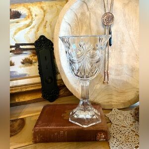 Vintage Shannon Crystal by Godinger Dublin Large Compote Vase on Pedestal